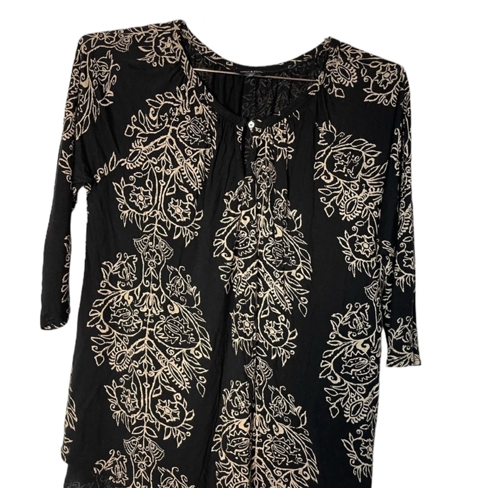 Lucky Brand Women’s Paisley Print Blouse 1X NWOT